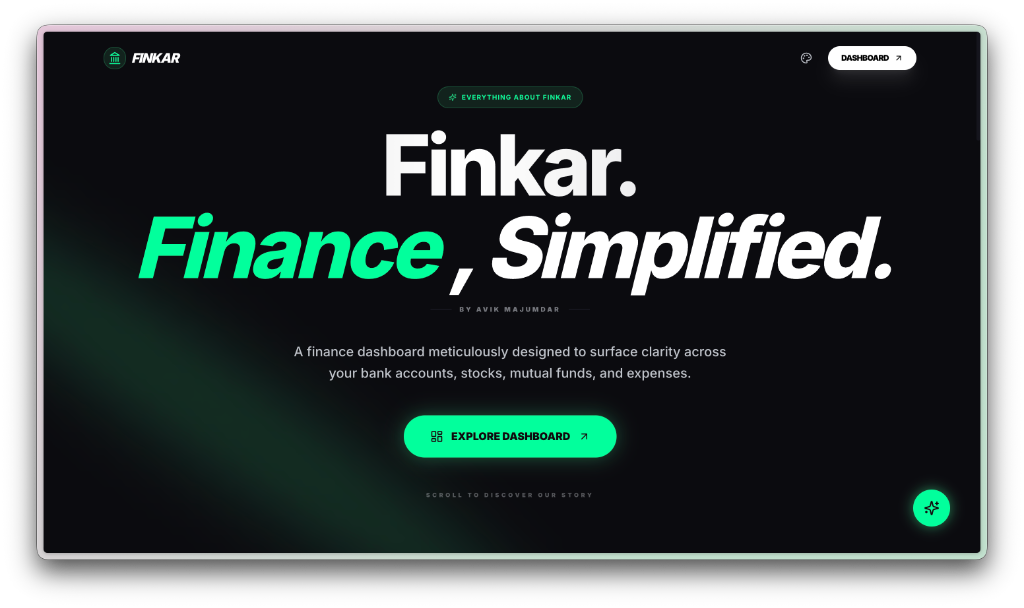 Finkar Dashboard Preview